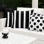 Ensemble de housses de coussin décoratives à double rayure pour l'extérieur-117447854