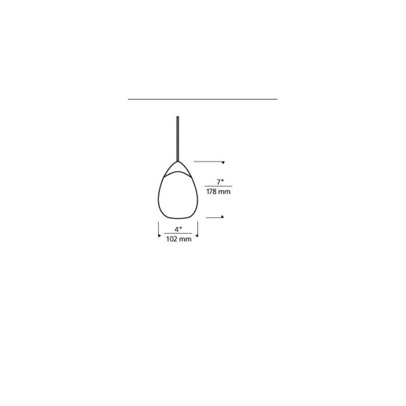 Alina Track Pendant, Gray / Smoke, 1 x 6W LED, Satin Nickel