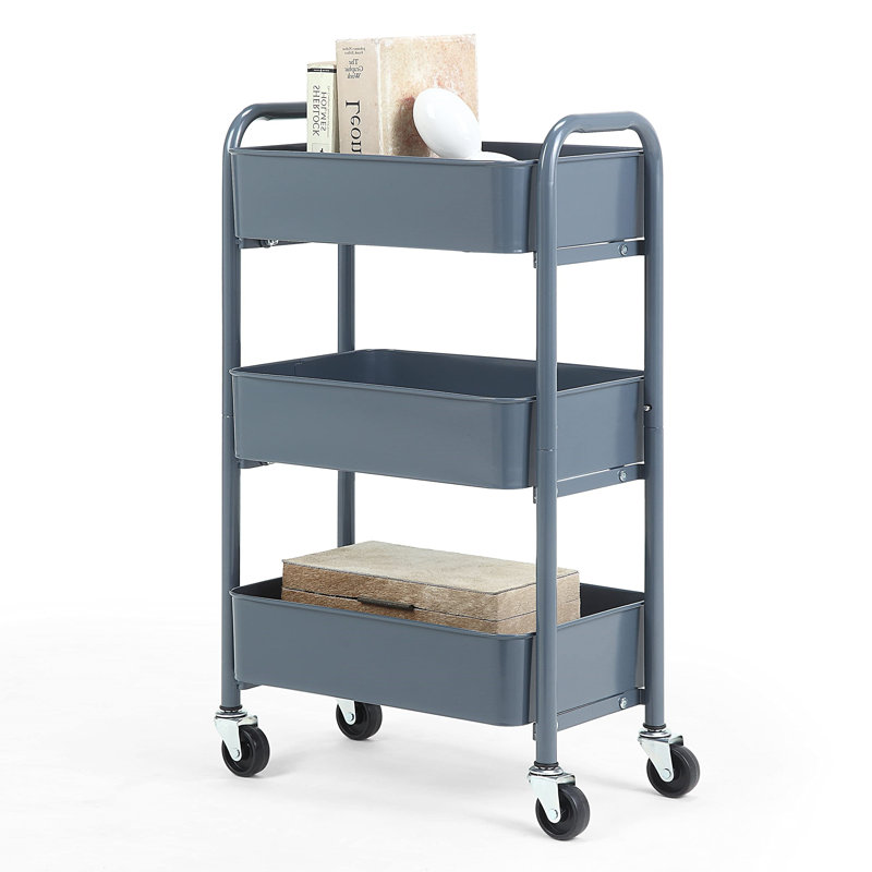 Chariot utilitaire roulant, Bleu