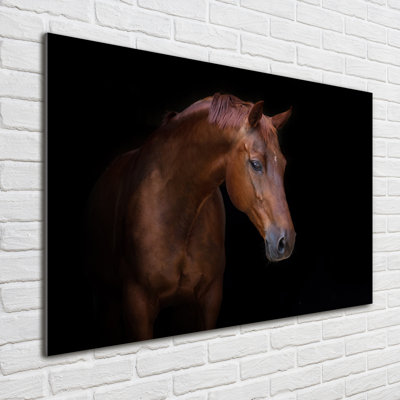 Brown Horse - Unframed Art Prints on Glass