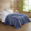 Couverture en rayonne 1 pièce, taille grand lit/queen, bleu marine-135114052-135114056