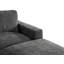 Canapé modulaire en chenille de 123 po avec 2 repose-pieds et coussins décoratifs 123 po-122876004