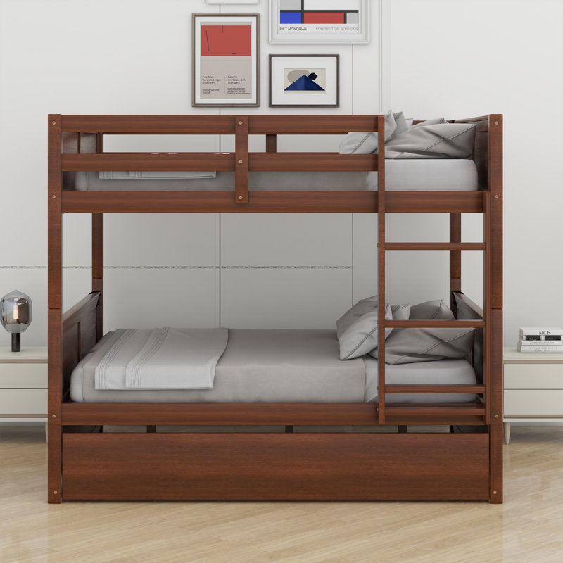 Bunk Bed With Trundle, Walnut