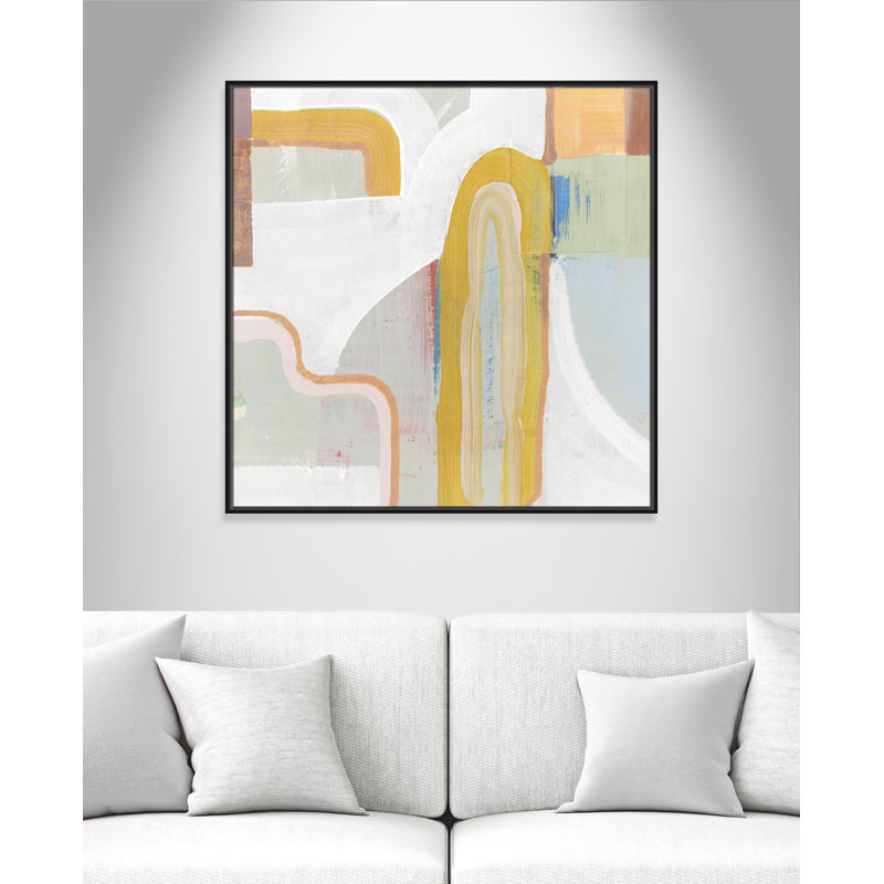 Together Again II by Cartissi, Black , 37.5" H x 37.5" W x 2" D