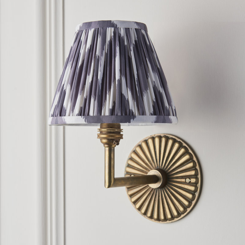 Hoskin Steel Armed Sconce, Brown