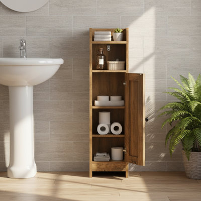 Engineered Wood Freestanding Bathroom Cabinet