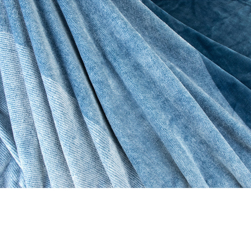  Couverture décorative super douce et douillette, Bleu, 50 po x 60 po