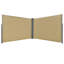 Auvent latéral rétractable manuel l 236,25 po x P 3,5 po beige-118914416-118914418