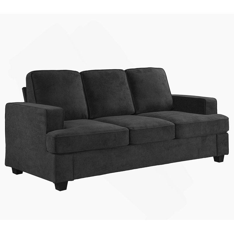 Canapé confortable en velours pour une détente et une vie élégante, Noir