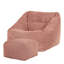 Natalia Corduroy Armchair Bean Bag and Square Footstool-125544473