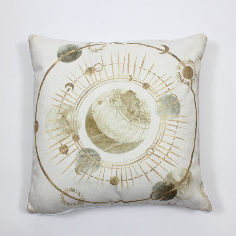 Coussin céleste circulaire