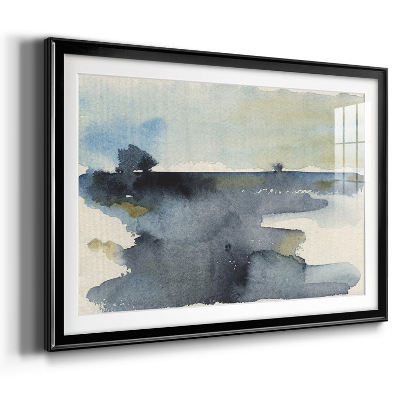 Upheval IV encadré, impression encadrée avec biseau mat et verre, H 15 po x l 21 po x P 1,5 po, Noir