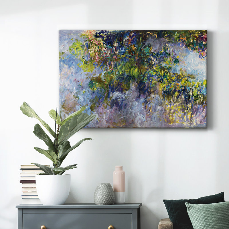 Wisteria [1] par Monet-Gallery, toile tendue, H 32 po x l 48 po