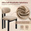 40.5cm H Fabric Upholstered Upholstered Back Side Chair in Beige-686289763-686289764