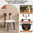 Solid Wood Dining Chairs, Armless Upholstered Modern Side Chairs With Linen Fabric Seat-858729790-858729778