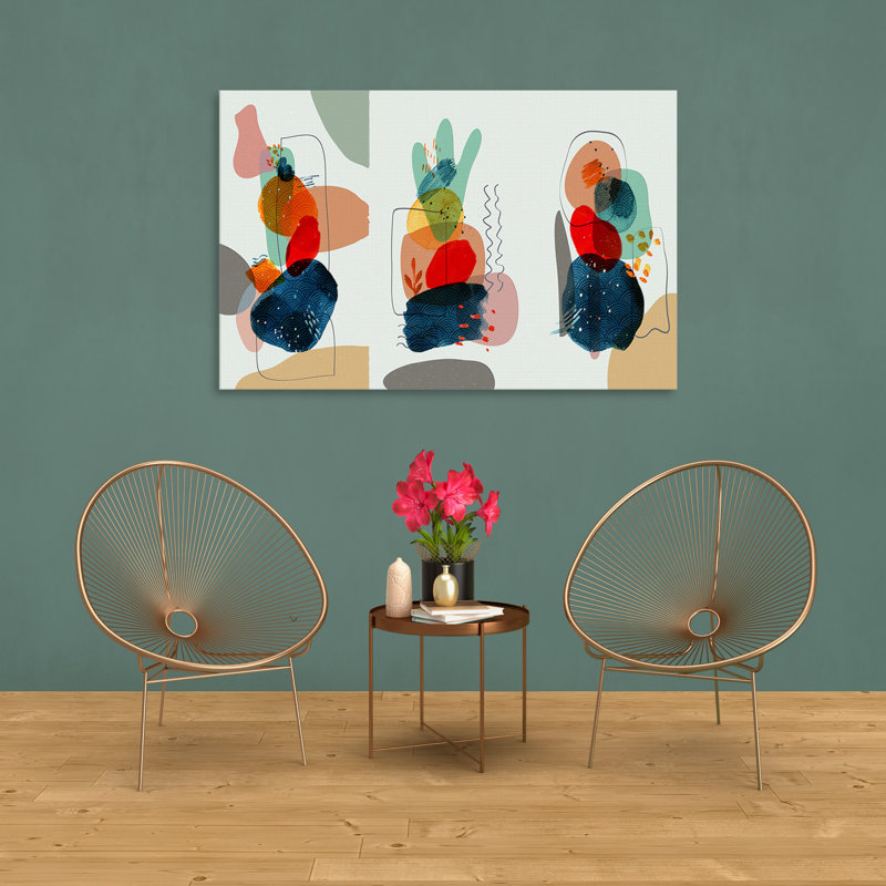 " Boho Intercept 336 " Painting Print, 40" H x 60" W x 1.5" D