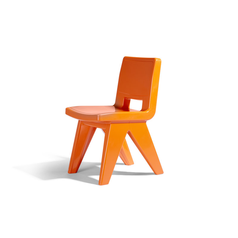 Fresco Outdoor Dining Side Chair, Vintage Orange