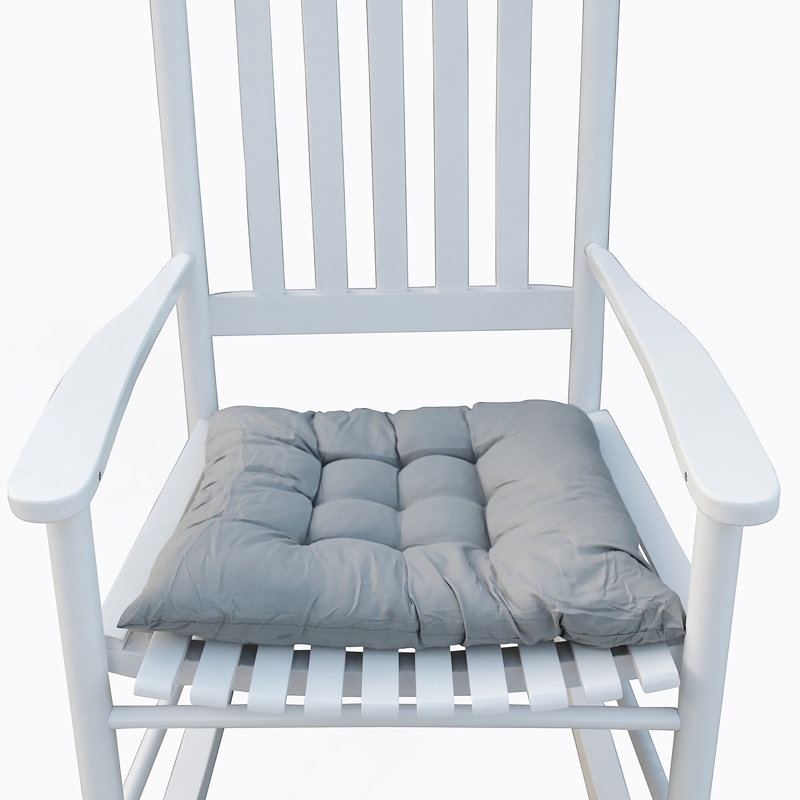 Chaise berçante en bois, Blanc