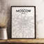 Moscow City Map - Unframed Graphic Art Print on Paper-678747952-794921492