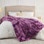 Jeté en fausse fourrure mauve mauve luxueux et luxueux pour un canapé-lit de 700 g / m² par Newcosplay-123116780-123278962