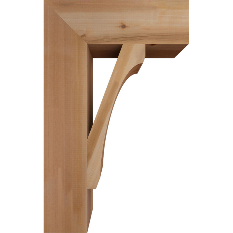 Support en bois rustique Legacy Block, Cèdre rouge, Lisse, H 32 po x l 5,5 po x P 20 po