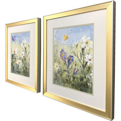 «Summer Wildflowers II», art encadré