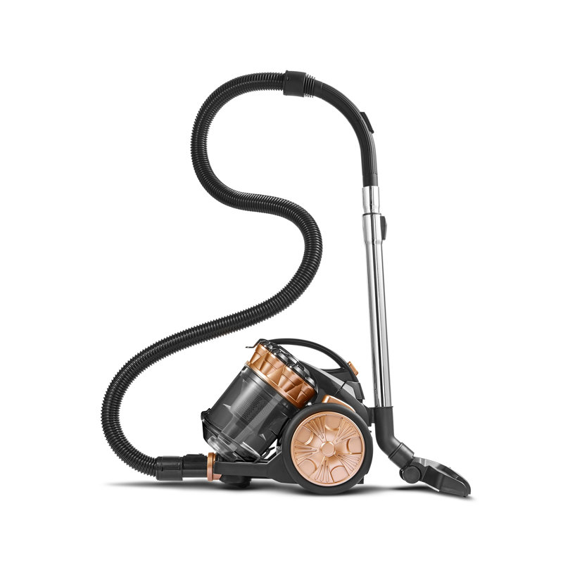 Tower T102000BLGPETS Multi-Cyclonic Bagless Cylinder Vacuum Cleaner with Pet Tool, HEPA filter, 2-in-1 Crevice Nozzle, 2L Capacity, 700W, Rose Blush Gold