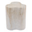 Tables d'appoint MGO aspect travertin organique, table compacte de 46 cm (18,11 pouces) pour patio et maison