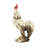 Adelphie Polystone Indoor Outdoor Rooster White Decorative Garden Sculpture