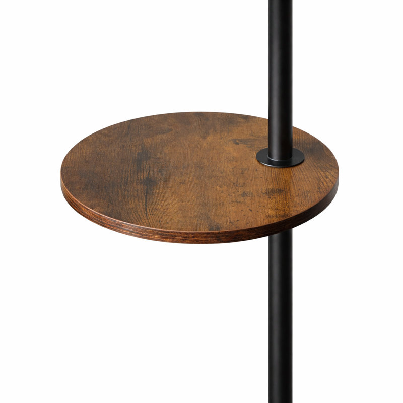 Lampe de table sur pied 63,2 po, Brun rustique