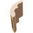 Timberthane Rough Cedar Faux Wood Ozark Knee Brace, 5"W x 6"D x 6"H, Primed Tan-88136929