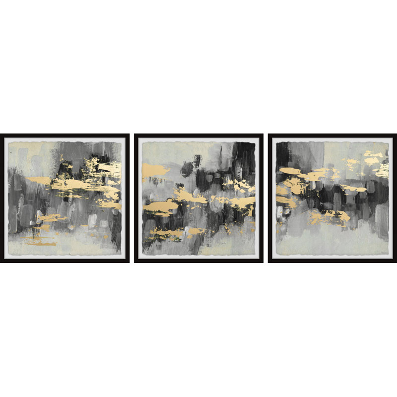 Golden Dusk par Parvez Taj - cadre photo 3 pièces, impression multi-pièces, H 18 po x l 18 po x P 1,5 po