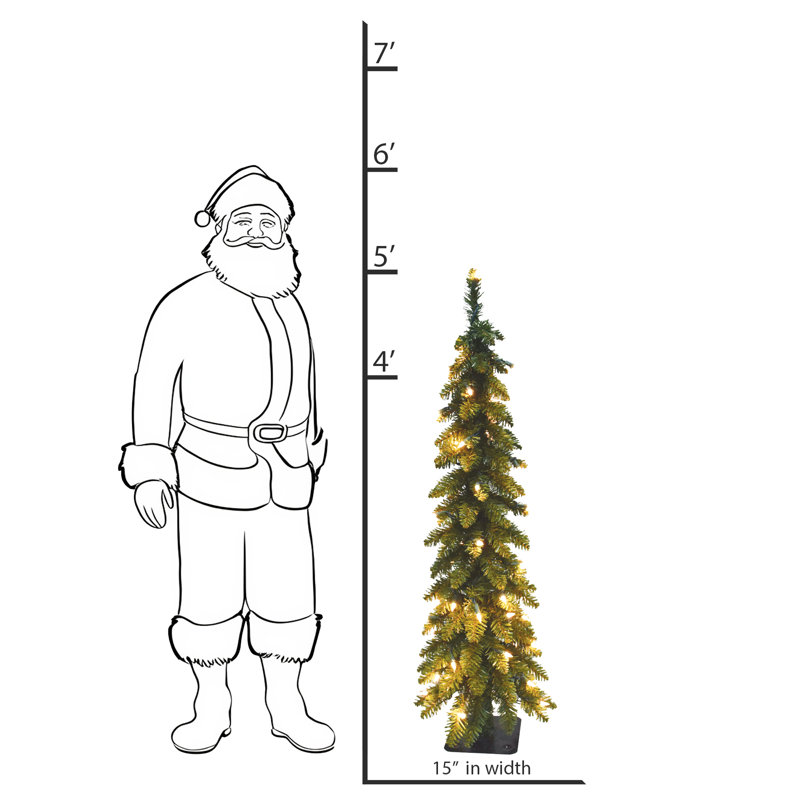 Sapin de Noël artificiel vert, 5'
