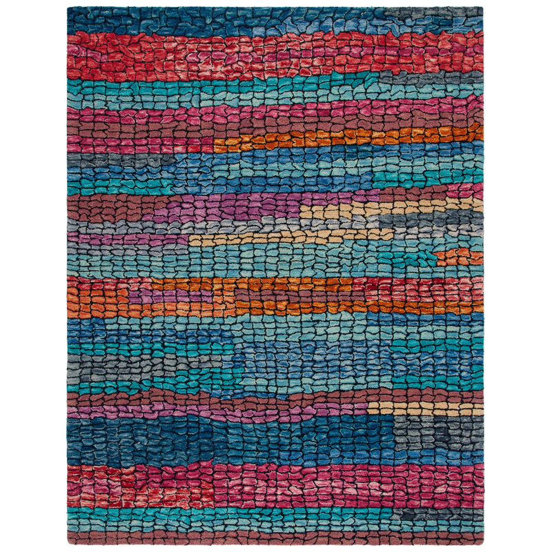 Slak Hand Tufted Wool Rug, Rectangle 8' x 10'