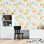 Rouleau de papier peint pelez et collez L 8,5 pi x l 24 po Limnie
