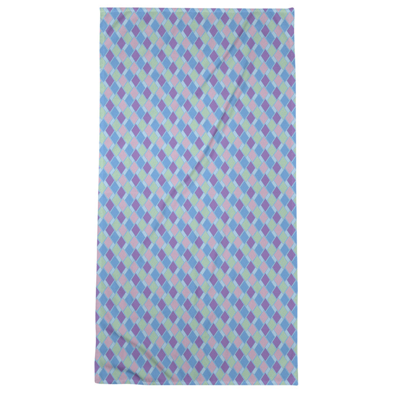 Katelyn Elizabeth Bath Towel, Blue/Gray