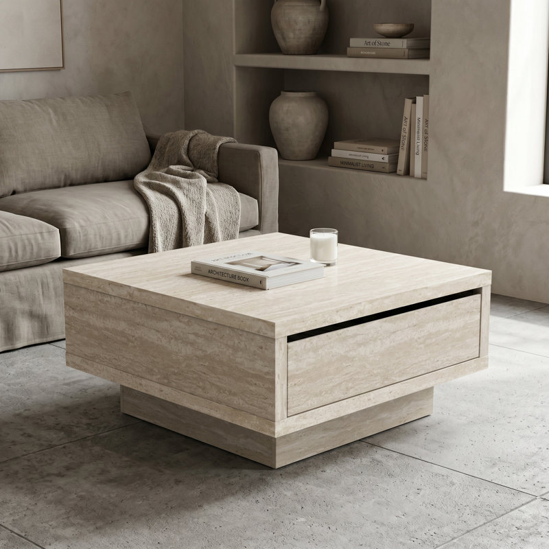  Caomhan Modern 31.5" W Square Coffee Table With Storage