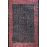 Bold Antique Indian Room Size Cotton Dhurrie Flat Woven Area Rug