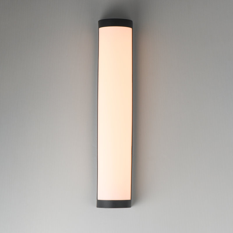 Halfpipe-Outdoor Wall Mount, Black