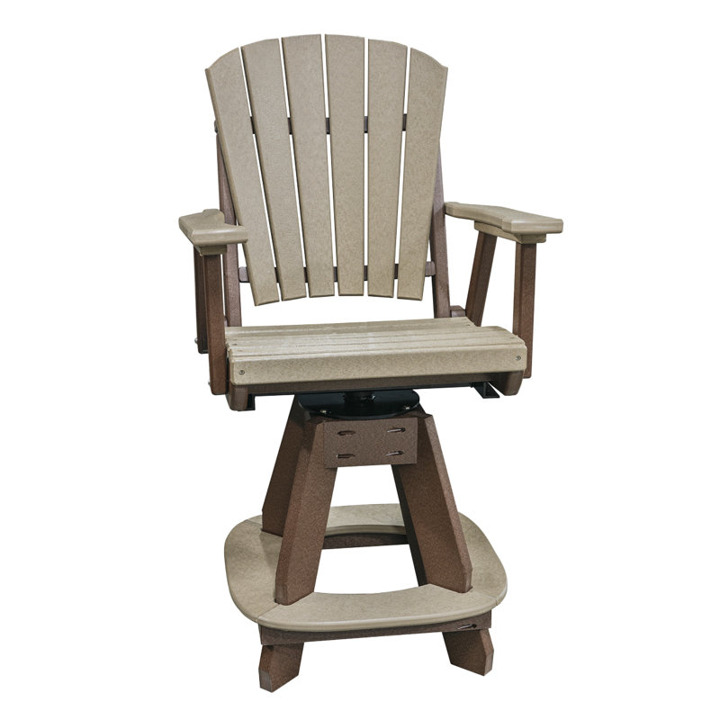 Weatherwood and Tudor Brown Recycled Poly Resin 2-Person Outdoor Dining Set