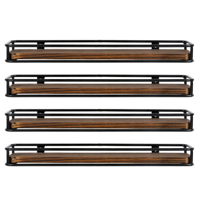 5 Jar Solid Wood Spice Rack