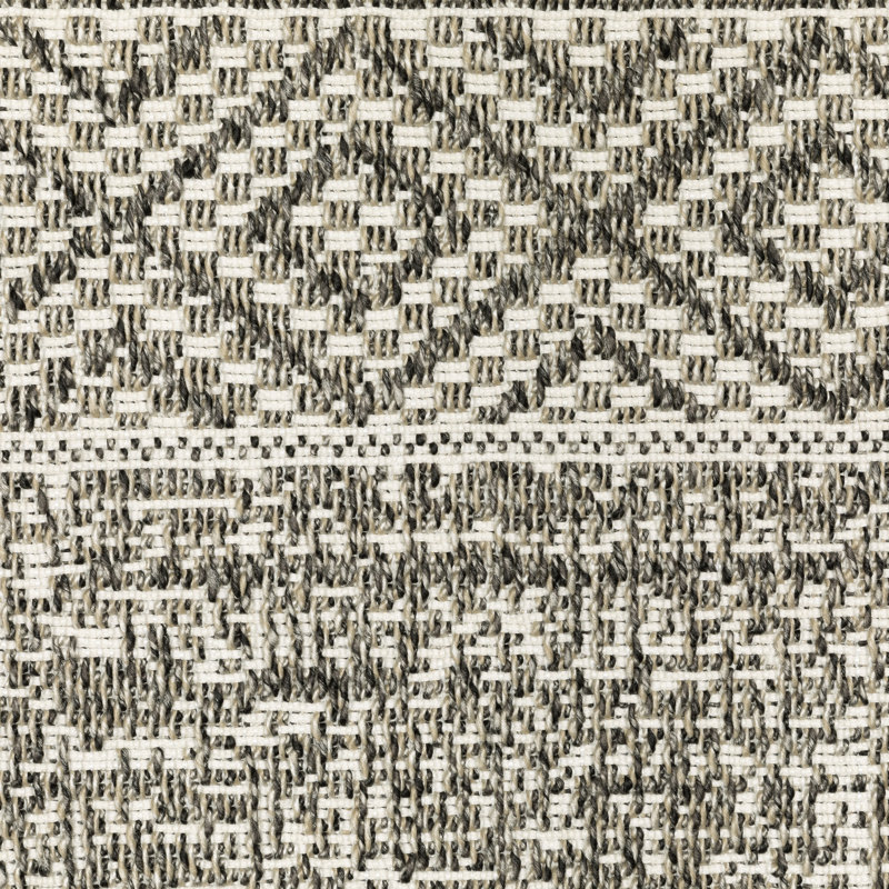 Rayfe Geometric Indoor / Outdoor Rug, Runner 1'10" x 7'6"