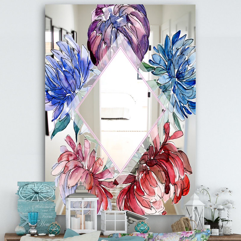 Miroir de salle de bain Efflorescent, H 39,4 po x l 29,5 po, Fleur 1
