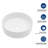 15.75"X15.75" White Ceramic Vessel Bathroom Sink-319716367