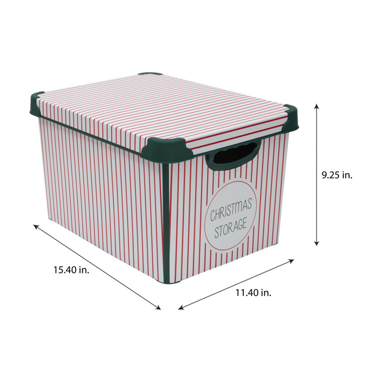 The Holiday Aisle® 72 (3 in.) Christmas Ornament Storage Box with Side  Pockets & Reviews