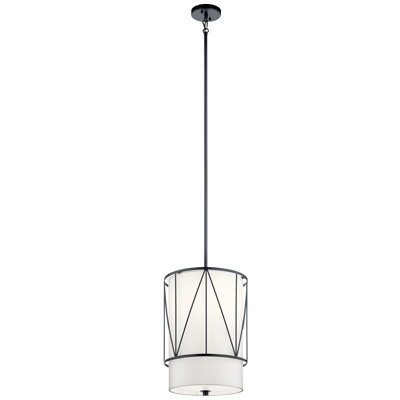 Luminaire suspendu cylindrique à 1 lumière Birkleigh