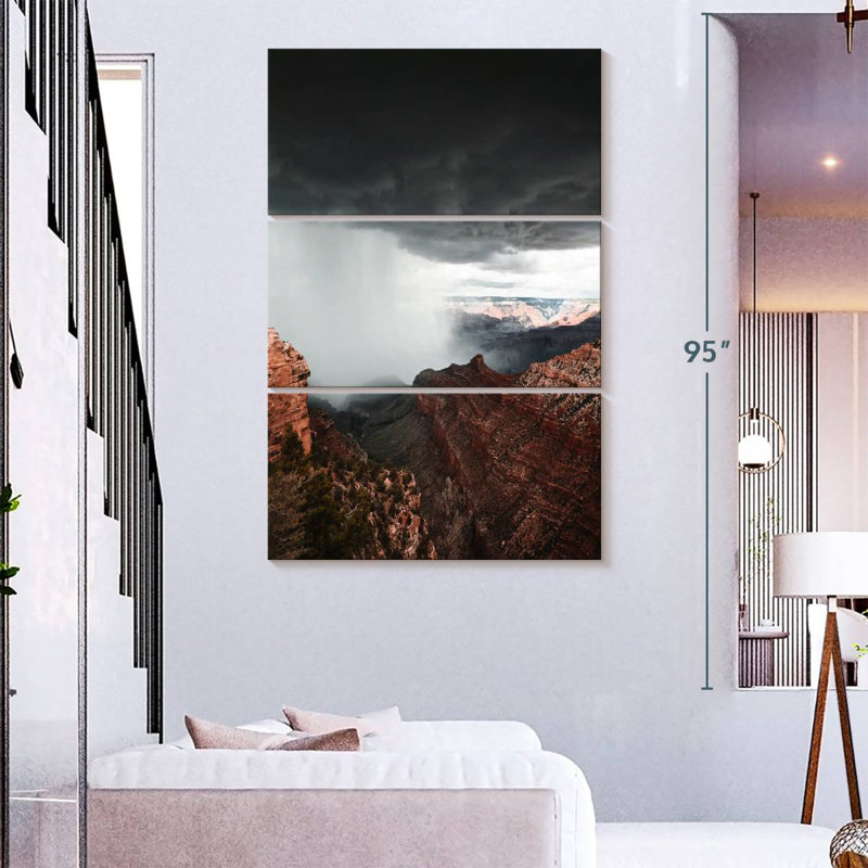 Nuage de tempête Alvord Grand Canyon, H 74 po x l 48 po