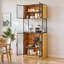 Armoire de cuisine avec porte et four à micro-ondes