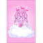 Tapis en coton Cremont en rose / gris / blanc-605937713