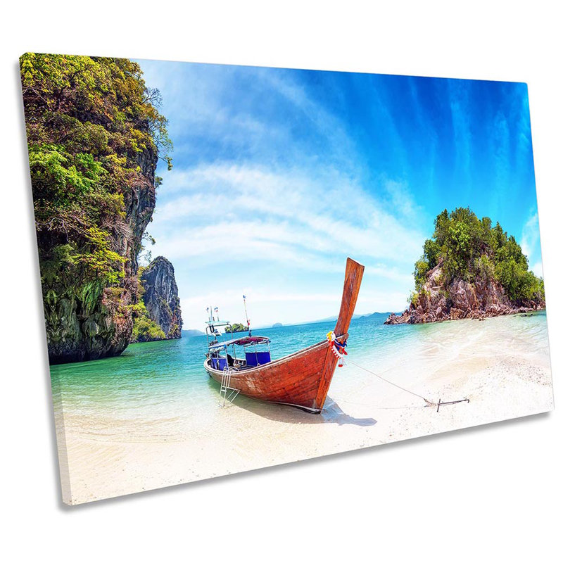 Paradise Beach Thailand - Wrapped Canvas Print, 61cm H x 91.4cm W